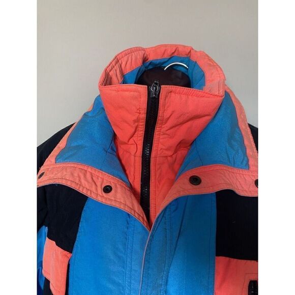 Vintage 90’s Jacket SKYR Mens Sz M Neon Pink & Blue Ski or Snowboard READ - Picture 7 of 11